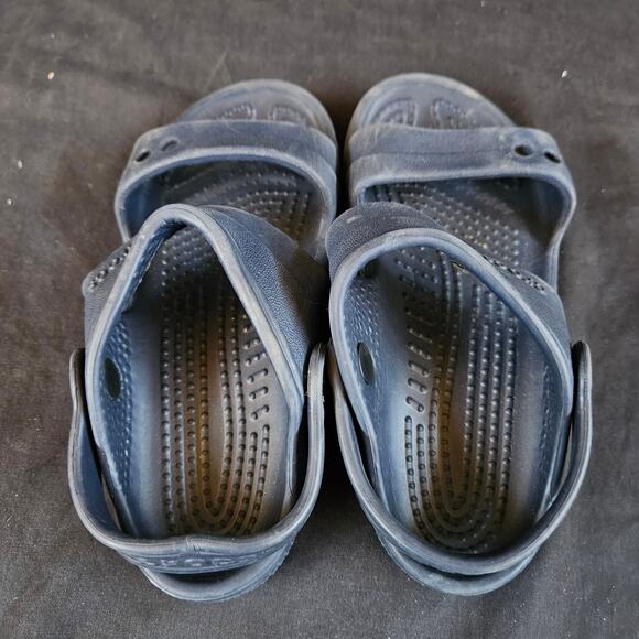 Crocs Crocband Open Toe Kids Size C11 Navy Blue Slip On Sandals Waterproof - Picture 3 of 8